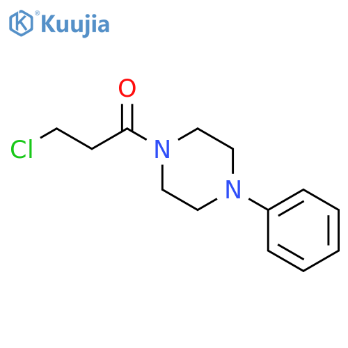 3-chloro-1-(4-phenylpiperazin-1-yl)propan-1-one structure