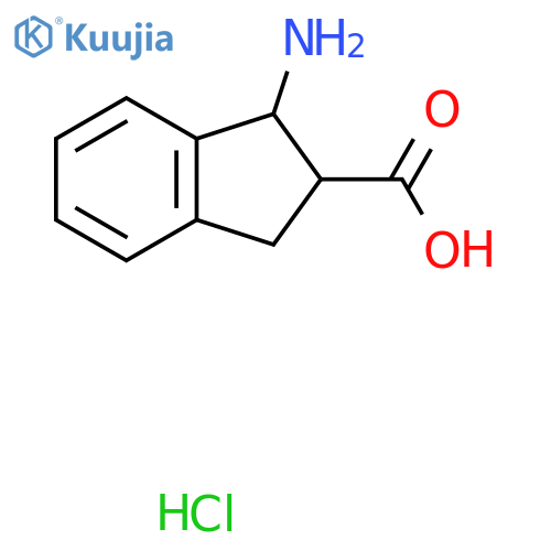 1-amino-2,3-dihydro-1H-indene-2-carboxylic acid hydrochloride, Mixture of diastereomers structure