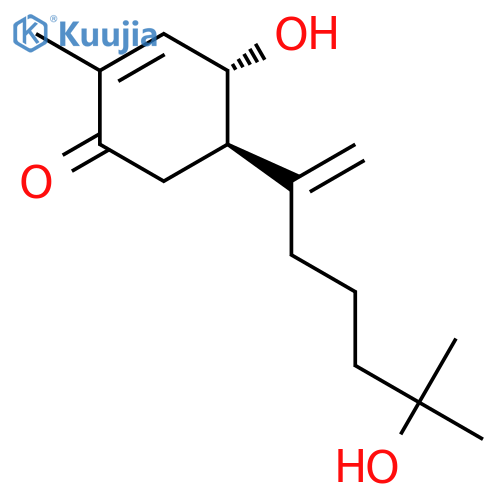 2-Cyclohexen-1-one,4-hydroxy-5-(5-hydroxy-5-methyl-1-methylenehexyl)-2-methyl-, (4S,5R)- structure