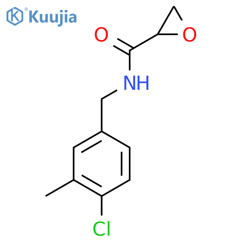 N-[(4-Chloro-3-methylphenyl)methyl]oxirane-2-carboxamide structure