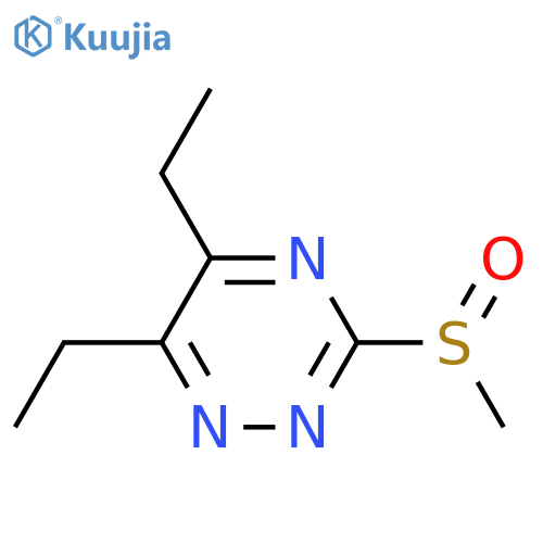 1,2,4-Triazine, 5,6-diethyl-3-(methylsulfinyl)- structure