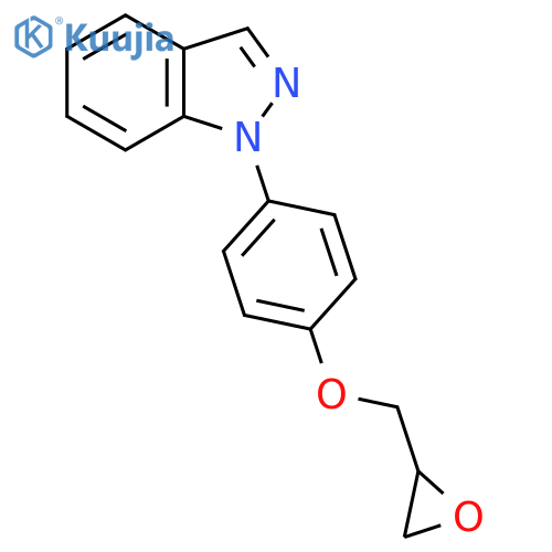1-[4-(Oxiran-2-ylmethoxy)phenyl]indazole structure