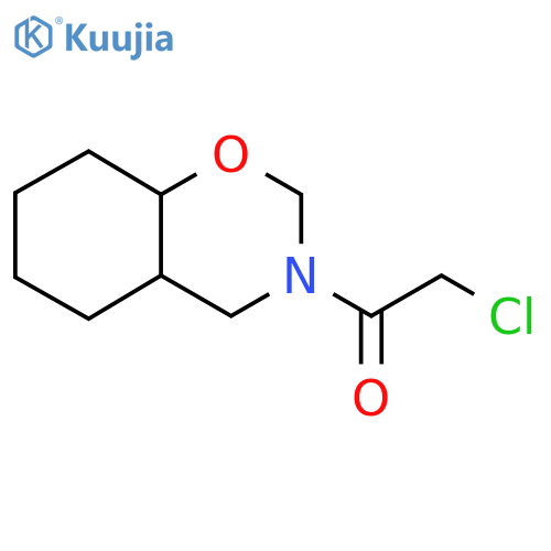2-chloro-1-(octahydro-2H-1,3-benzoxazin-3-yl)ethan-1-one structure