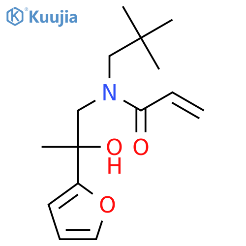N-(2,2-dimethylpropyl)-N-2-(furan-2-yl)-2-hydroxypropylprop-2-enamide structure