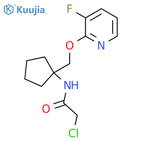 2-Chloro-N-[1-[(3-fluoropyridin-2-yl)oxymethyl]cyclopentyl]acetamide structure
