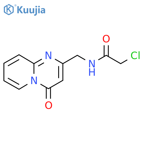 2-Chloro-N-[(4-oxopyrido[1,2-a]pyrimidin-2-yl)methyl]acetamide structure