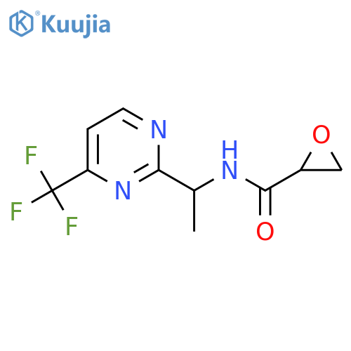 N-[1-[4-(Trifluoromethyl)pyrimidin-2-yl]ethyl]oxirane-2-carboxamide structure