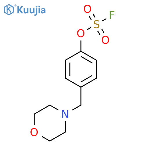 4-[(Morpholin-4-yl)methyl]phenyl sulfurofluoridate structure