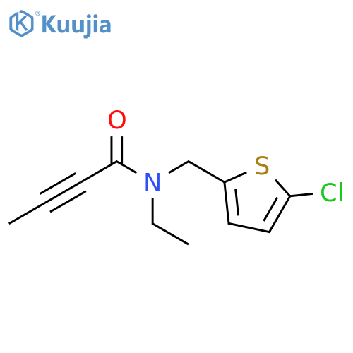 N-[(5-Chloro-2-thienyl)methyl]-N-ethyl-2-butynamide structure