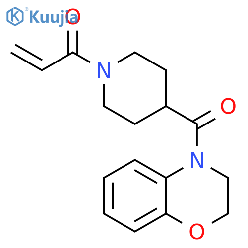 1-[4-[(2,3-Dihydro-4H-1,4-benzoxazin-4-yl)carbonyl]-1-piperidinyl]-2-propen-1-one structure