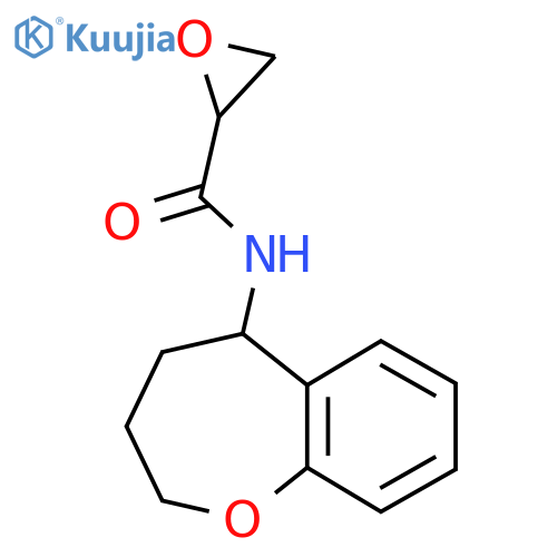 N-(2,3,4,5-tetrahydro-1-benzoxepin-5-yl)oxirane-2-carboxamide structure