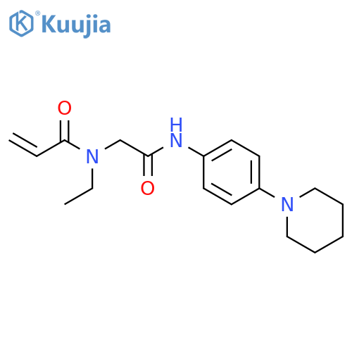N-Ethyl-N-[2-oxo-2-[[4-(1-piperidinyl)phenyl]amino]ethyl]-2-propenamide structure