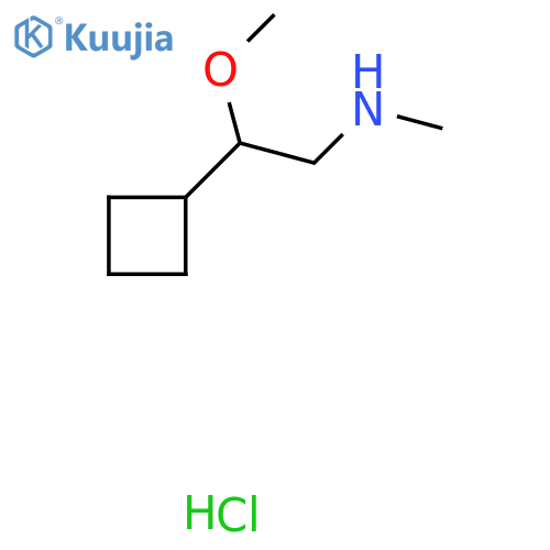 2-Cyclobutyl-2-methoxy-N-methylethanamine;hydrochloride structure