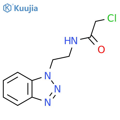 N-[2-(Benzotriazol-1-yl)ethyl]-2-chloroacetamide structure
