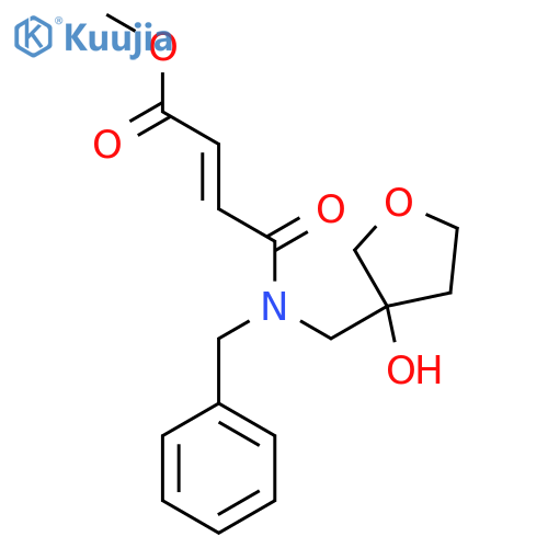 methyl (2E)-3-{benzyl(3-hydroxyoxolan-3-yl)methylcarbamoyl}prop-2-enoate structure
