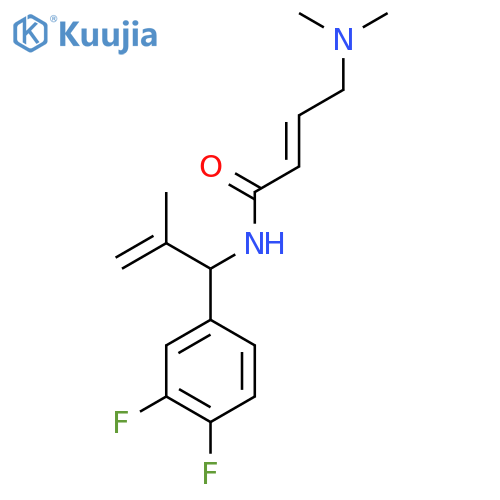 (E)-N-[1-(3,4-Difluorophenyl)-2-methylprop-2-enyl]-4-(dimethylamino)but-2-enamide structure