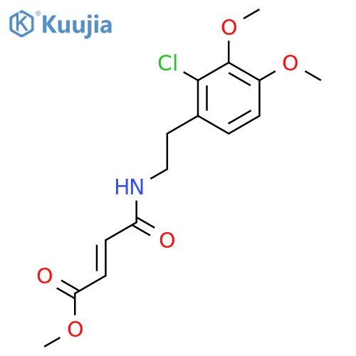 methyl (2E)-3-{[2-(2-chloro-3,4-dimethoxyphenyl)ethyl]carbamoyl}prop-2-enoate structure
