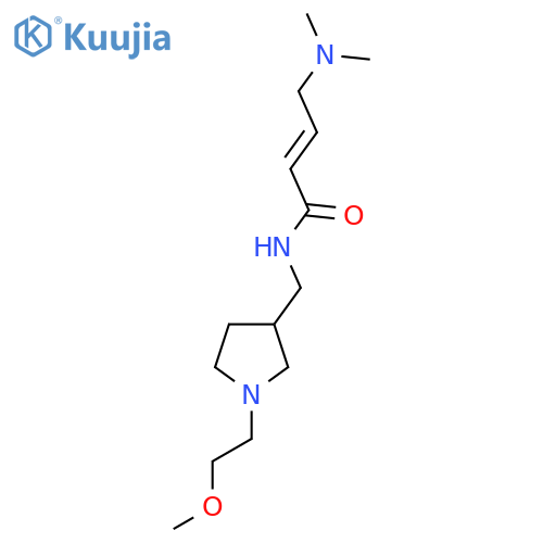 (2E)-4-(dimethylamino)-N-{1-(2-methoxyethyl)pyrrolidin-3-ylmethyl}but-2-enamide structure