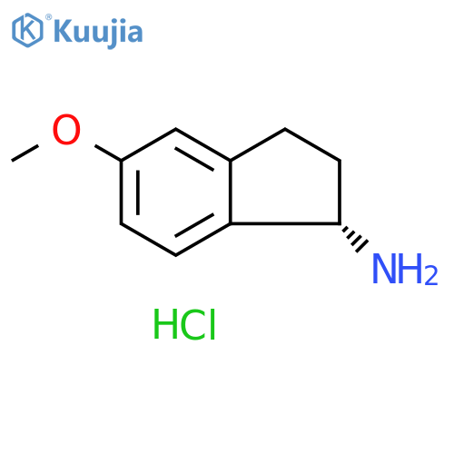 (1S)-5-methoxy-2,3-dihydro-1H-inden-1-amine hydrochloride structure