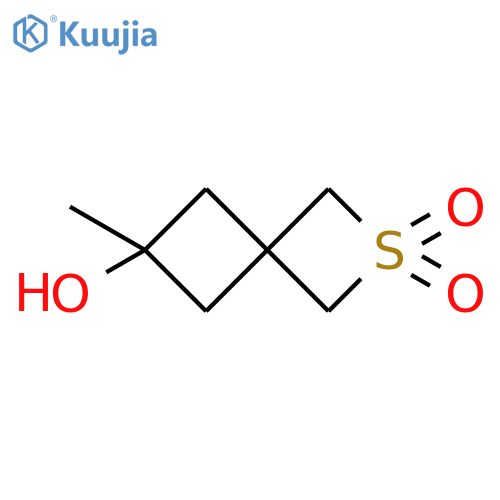 6-methyl-2,2-dioxo-2λ?-thiaspiro[3.3]heptan-6-ol structure