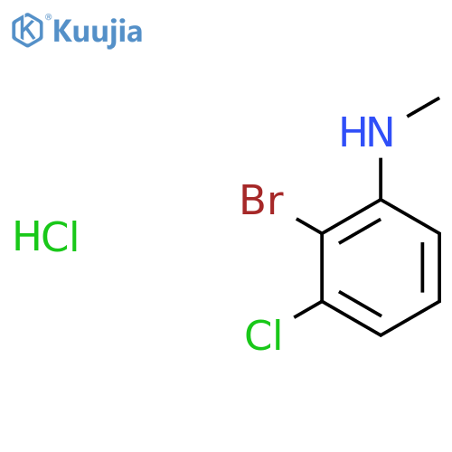 2-bromo-3-chloro-N-methylaniline hydrochloride structure