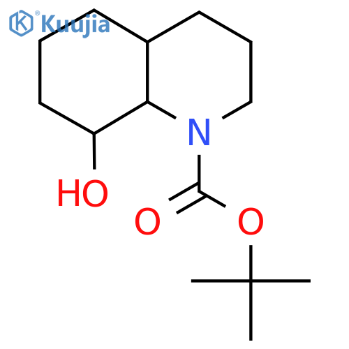 Tert-butyl 8-hydroxy-decahydroquinoline-1-carboxylate structure