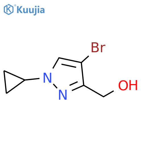 (4-Bromo-1-cyclopropyl-1H-pyrazol-3-yl)methanol structure