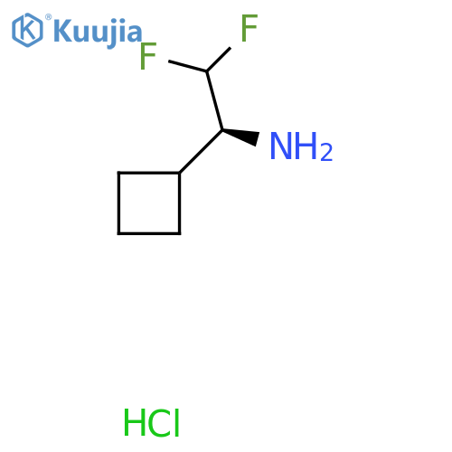 (1S)-1-cyclobutyl-2,2-difluoroethan-1-amine hydrochloride structure