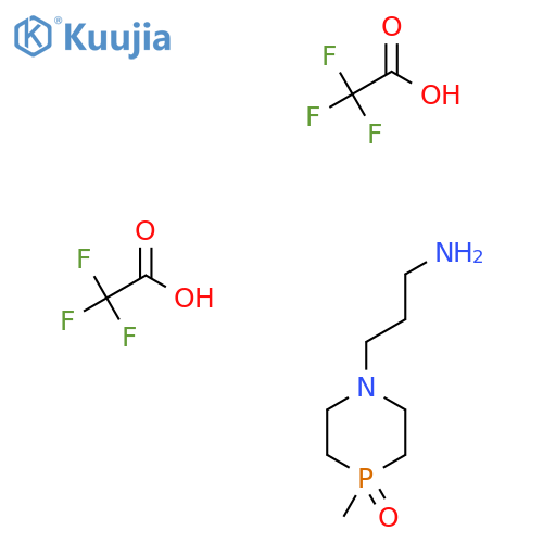 1-(3-aminopropyl)-4-methyl-1,4lambda5-azaphosphinan-4-one, bis(trifluoroacetic acid) structure