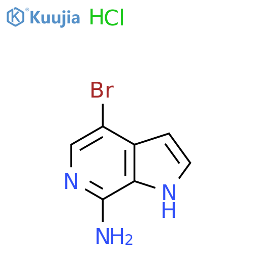 4-bromo-1H-pyrrolo2,3-cpyridin-7-amine hydrochloride structure