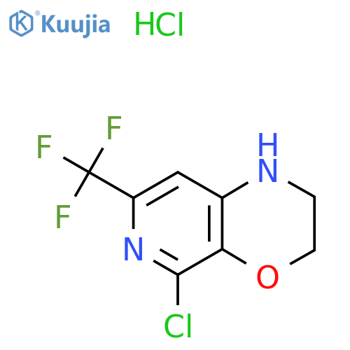 5-chloro-7-(trifluoromethyl)-1H,2H,3H-pyrido3,4-b1,4oxazine hydrochloride structure
