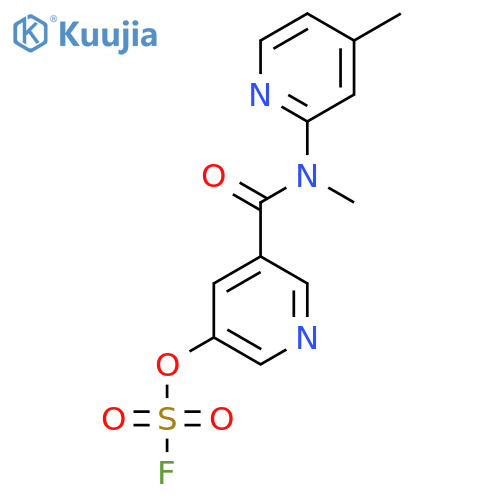 2-[(5-Fluorosulfonyloxypyridine-3-carbonyl)-methylamino]-4-methylpyridine structure