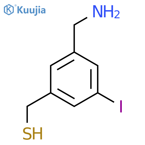 3-(aminomethyl)-5-iodophenylmethanethiol structure