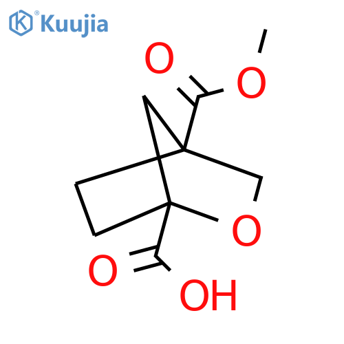 4-(methoxycarbonyl)-2-oxabicyclo2.2.1heptane-1-carboxylic acid structure