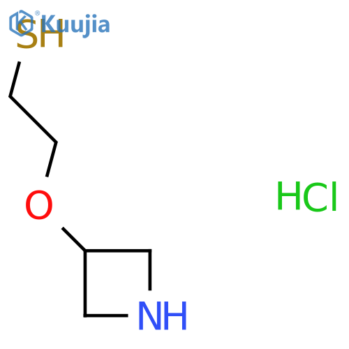 2-(azetidin-3-yloxy)ethane-1-thiol hydrochloride structure