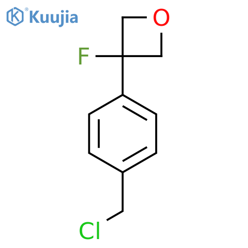 3-[4-(Chloromethyl)phenyl]-3-fluorooxetane structure