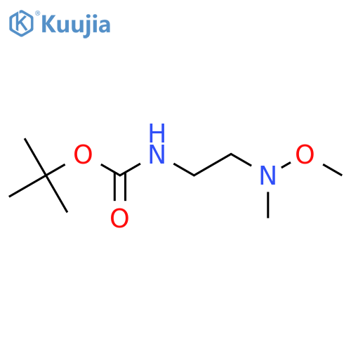 tert-butyl N-{2-[methoxy(methyl)amino]ethyl}carbamate structure