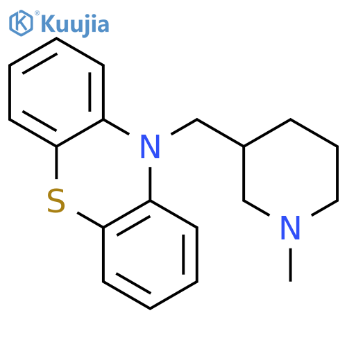 10-((1-Methyl-3-piperidyl)methyl)phenothiazine structure