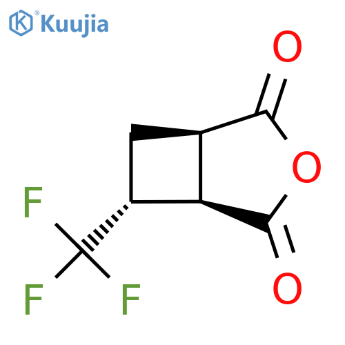 rac-(1R,5R,6R)-6-(trifluoromethyl)-3-oxabicyclo3.2.0heptane-2,4-dione structure