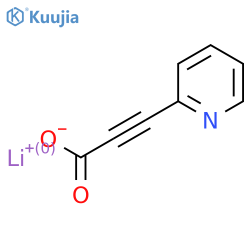 lithium(1+) 3-(pyridin-2-yl)prop-2-ynoate structure