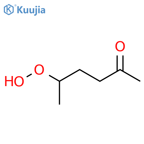 2-Hexanone,5-hydroperoxy- structure