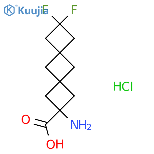 2-amino-8,8-difluorodispiro3.1.3^{6}.1^{4}decane-2-carboxylic acid hydrochloride structure
