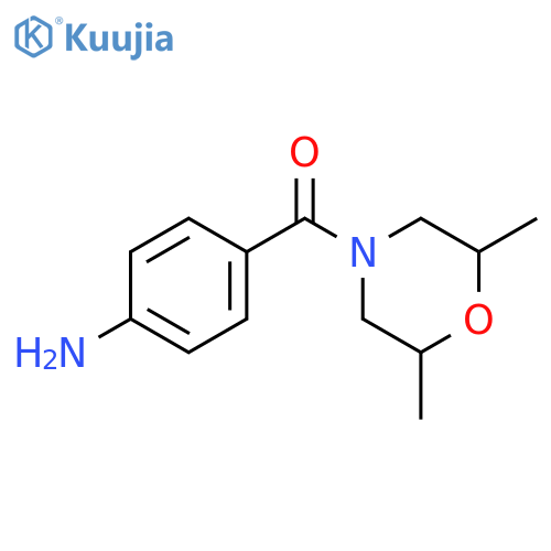 4-(2,6-dimethylmorpholine-4-carbonyl)aniline structure