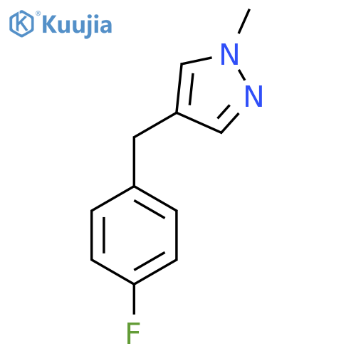 4-[(4-Fluorophenyl)methyl]-1-methyl-yrazole structure