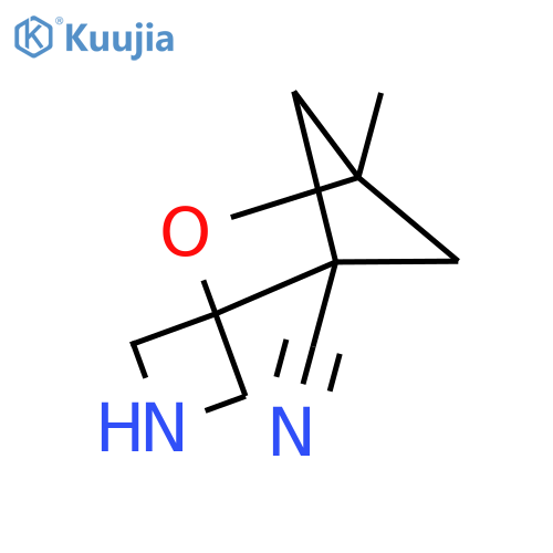 4'-Methyl-3'-oxaspiro[azetidine-3,2'-bicyclo[2.1.1]hexane]-1'-carbonitrile structure