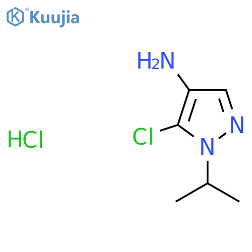 5-chloro-1-(propan-2-yl)-1H-pyrazol-4-amine hydrochloride structure