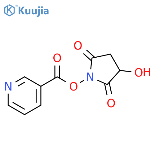 3-Pyridinecarboxylic acid, 3-hydroxy-2,5-dioxo-1-pyrrolidinyl ester structure