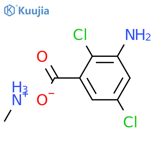 3-Amino-2,5-dichlorobenzoicacidmethylaminesalt structure