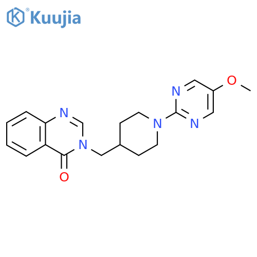 3-{[1-(5-Methoxypyrimidin-2-yl)piperidin-4-yl]methyl}-3,4-dihydroquinazolin-4-one structure