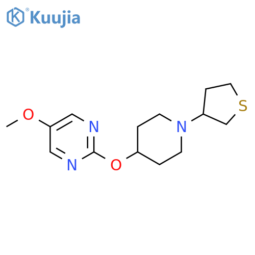 5-methoxy-2-{[1-(thiolan-3-yl)piperidin-4-yl]oxy}pyrimidine structure